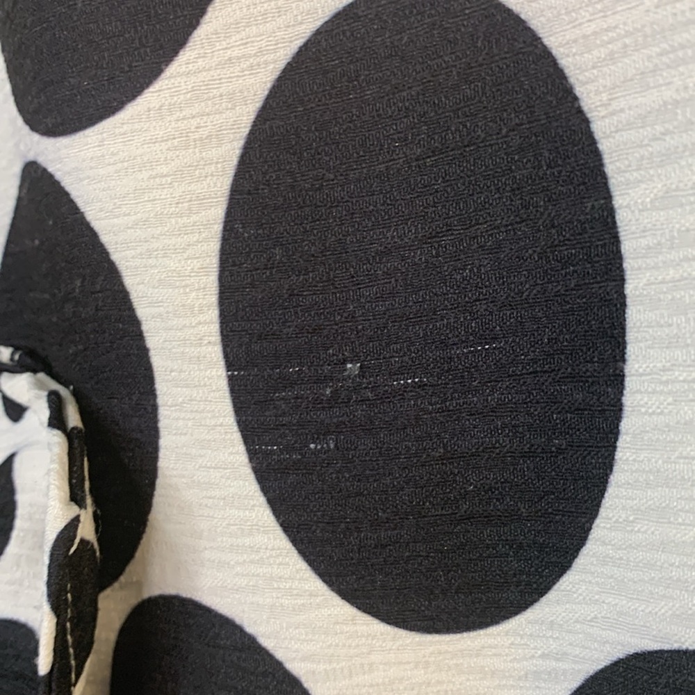 Ali Miles sz PM black and white polka dot two button lightweight jacket - Picture 4 of 8